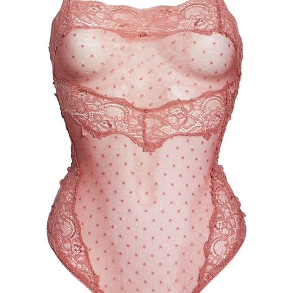 Free People XS Allure That Sweet Thing Bodysuit Pink - Picture 2 of 7